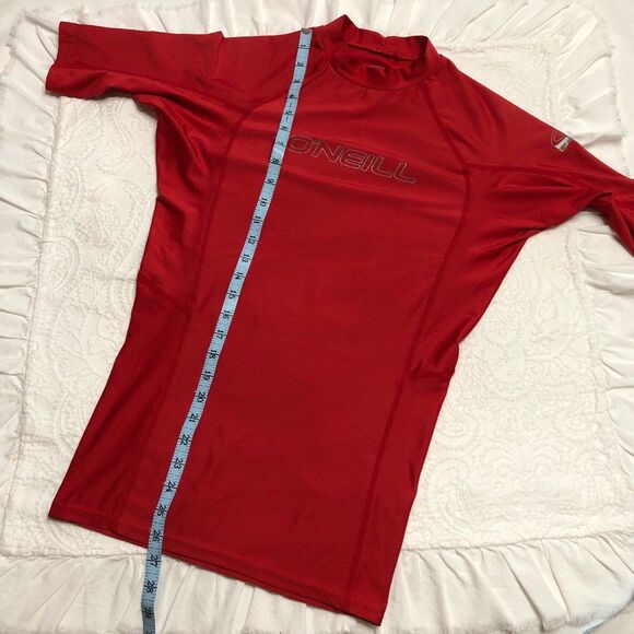O’Neill Swim Body Shirt Performance Fit Ultraviolet Protection Short Sleeve Red - Picture 7 of 9